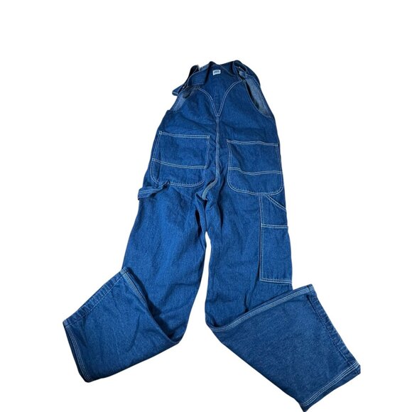 LIBERTY Overalls Blue Jean Denim Bib Sz 32x30 Farmer Carpenter Workwear Cotton - Picture 9 of 13